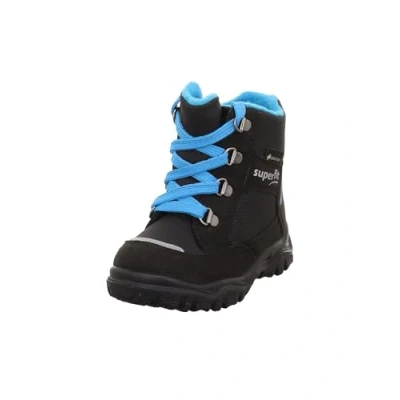 Image of Superfit Baby Boys HUSKY1 warm gefütterte Gore Tex Stiefel, SCHWARZ/HELLBLAU 0000