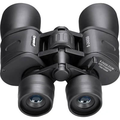 Image of BARSKA Gladiator 8 24X50 Zoom Binoculars (Ruby Lens) Black