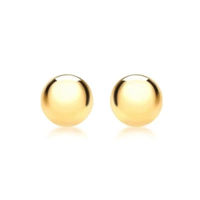 Image of Carissima Gold Women&#039;s 9 ct Yellow 4 mm Ball Polished Stud Earrings