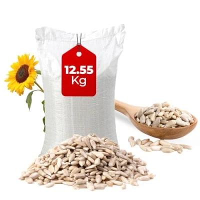 Image of 12.55kg Sunflower Hearts Wild Bird Food High Energy Seed, Premium Seeds &amp; for Birds, (12.55kg)