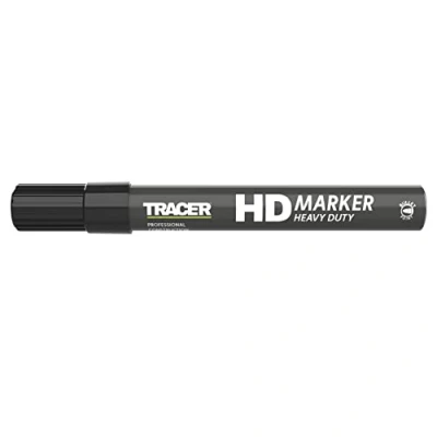 Image of Tracer Heavy Duty construction Marker (1 3mm Bullet Point General Purpose ideal for sites) Black