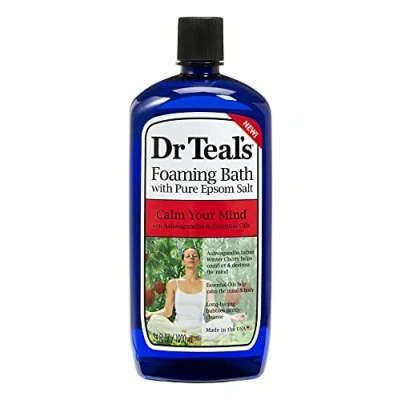 Image of Dr Teal&#039;s Ashwagandha Foaming Bath 1L, Clear