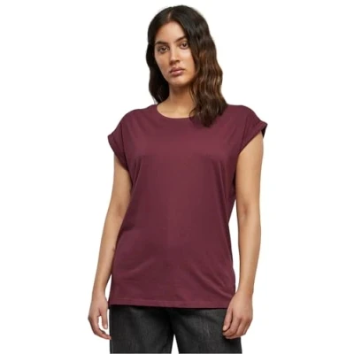Image of Urban Classics Extended Shoulder Basic Tshirt, Women&#039;s, Size: 4XL, Cherry