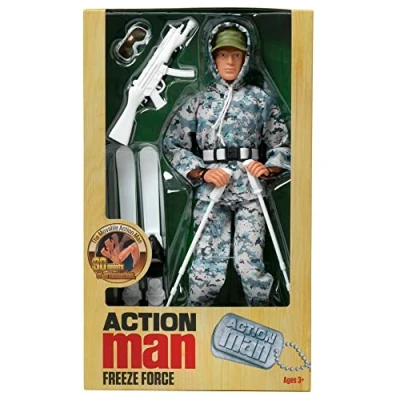Image of Action MAN from Peterkin Freeze Force 12&quot; figure with 30 points of articulation and accessories 4th Generation Special Edition Figures Ages 3+