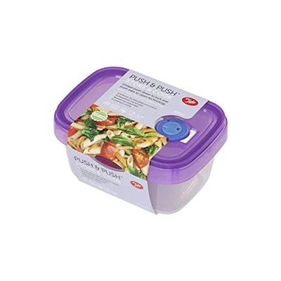 Image of Tala Push &amp; BPA Free Plastic Food Storage Container, with Date dial and steam Release, 950ml
