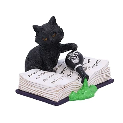 Image of Nemesis Now Mischievous Feline Cat Figurine, Black, 10.5cm