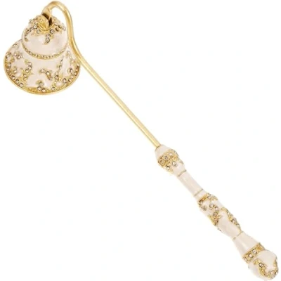 Image of KarFri Bell Candle Snuffer Decorative Extinguisher with Long Handle Metal Tool Vintage Wick Flame Stopper for Putting Out Candles Safely