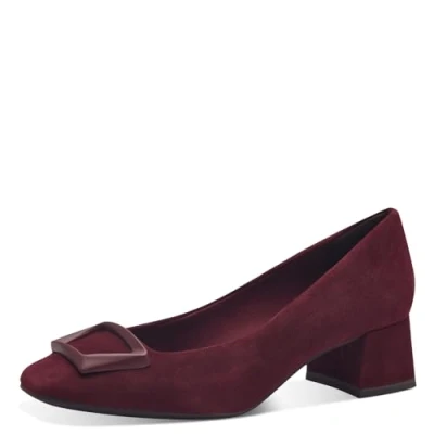 Image of Tamaris Women&#039; 1 22302 41 Pump, Merlot Suede, 4 UK