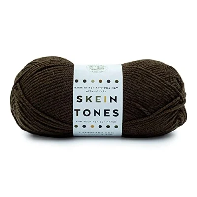 Image of Lion Brand Yarn Yarn, Acrylic, Ebony, One Size