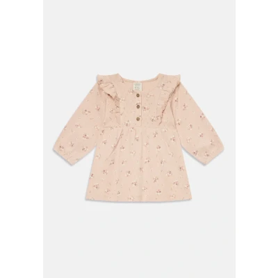 Image of Long sleeved dress in pointelle