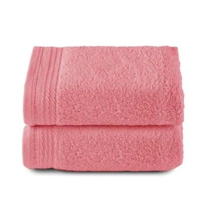 Image of RIZO Top Towel Set of 2 Hand Towels Bath 100% Combed Cotton 600 g/m2 Measure 100 x 50 cm Boiler