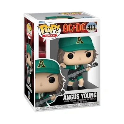 Image of Funko Pop! Rocks: AC/DC Angus Young (Green) Collectable Vinyl Figure Gift Idea Official Merchandise Toys for Kids &amp; Adults Music Fans Model Collectors and Display