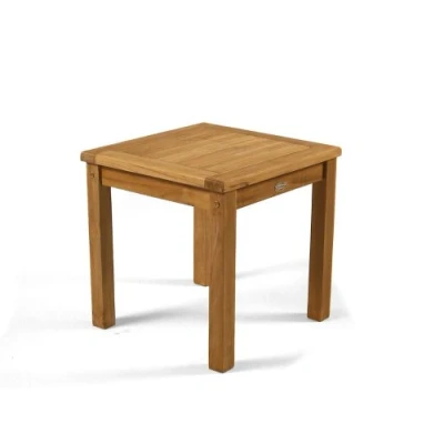 Image of BrackenStyle Sutton Teak Square Coffee Table Wooden Outdoor and Indoor Suitable