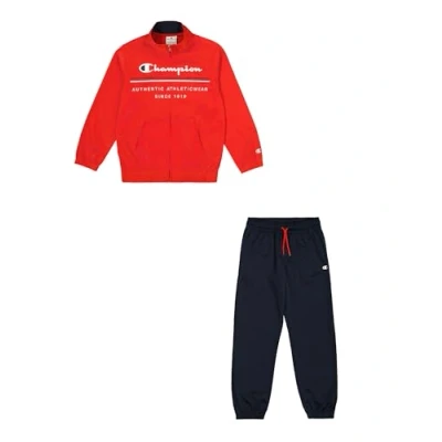Image of Champion Boy&#039;s Legacy Graphic Shop B (306848) Special Polywarpknit Semi Dull High Neck Tracksuit, Red (RS011), 5 6 Years
