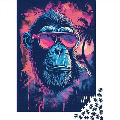 Image of Gorilla 1000 Piece Jigsaw Puzzles for Adults Pieces Puzzle 1000pcs (75x50cm)