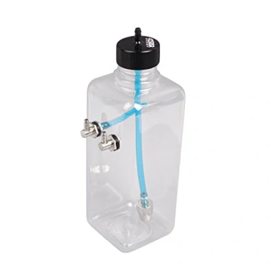 Image of Transparent Plastic Gas Fuel Tank with Metal Cap for Airplane Aircraft Rc 500ML