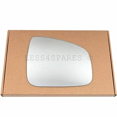 Image of Less4spares Wing Mirror Glass Right Compatible with Dacia Sandero 2008 2020 STICK ON Driver Off Side Convex