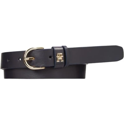 Image of Tommy Hilfiger LOGO MONO Belt, Women&#039;s, Size: 28, Space blue