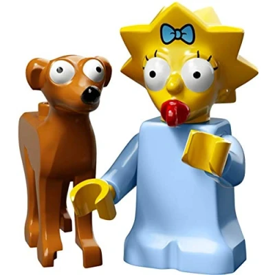Image of LEGO The Simpsons Series 2 Collectible Minifigure 71009 Maggie Simpson (Santa&#039;s Little Helper) by
