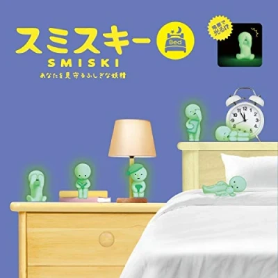 Image of Smiski Glow in the Dark Bed Series Figure