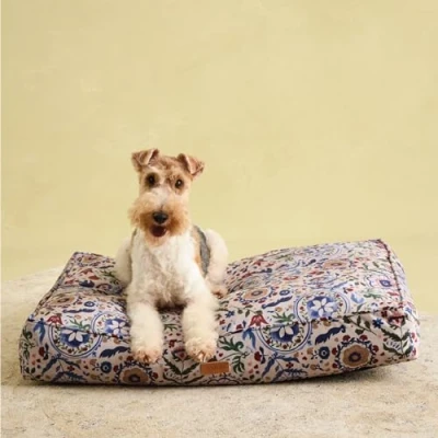 Image of Rosewood Joules Festival Floral Mattress for Dogs, Large Dog Bed, Thickly Padded, Non Slip Base, Washable, Luxury Pet Bed Dogs