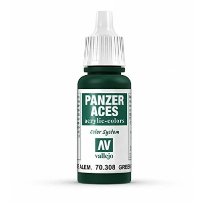 Image of Vallejo Panzer Aces 17 ml Acrylic Paint Green Tail Light