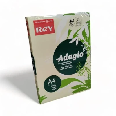 Image of Rey Adagio A4 160gsm (250 Sheets) Canary Paper for Laser, Copiers and Inkjet Printers 1 Ream
