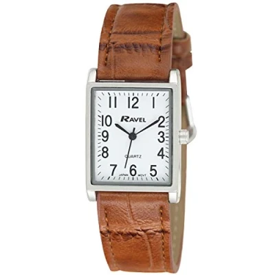 Image of Ravel Womens Traditional Watch with Clear Numeral Dial Gold Tone/Black