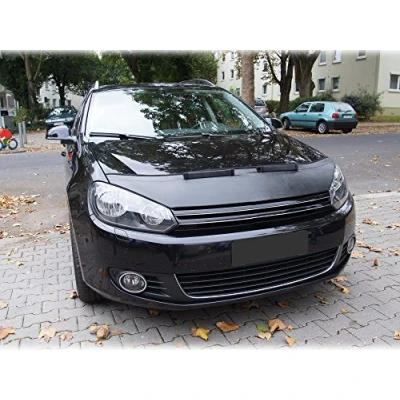 Image of AB 00211 BONNET BRA compatible with VW Volkswagen Golf 6 Mk6 DEBADGED STONEGUARD PROTECTOR TUNING