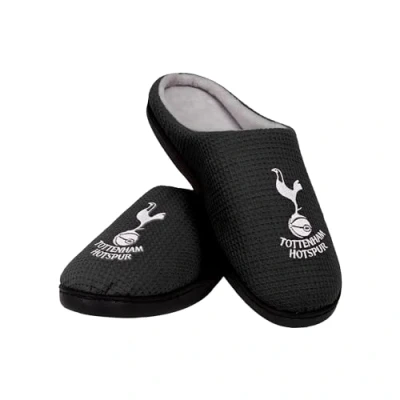 Image of FOCO Officially Licensed Tottenham Hotspur FC Men&#039;s Memory Foam Football Slippers UK Size 10 11