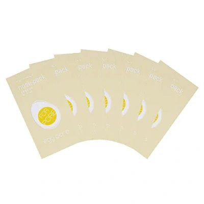 Image of TONYMOLY Egg Pore Nose Pack Cleansing Strips for Blackhead Removal Infused with Yolk Extract 7ea