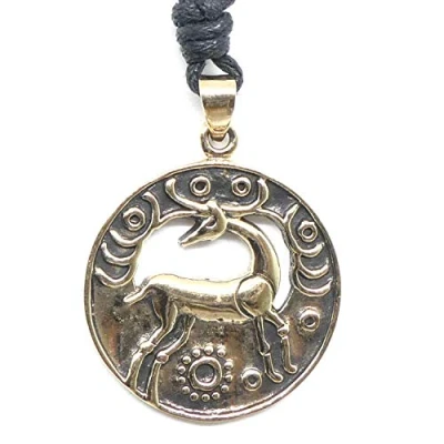 Image of Drachensilber Deer Celtic Jewellery Bronze Pendant Necklace Pendant,