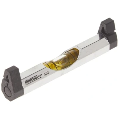 Image of Johnson Level &amp; Tool 555 Aluminum Line Level, 3&quot;, Silver, 1
