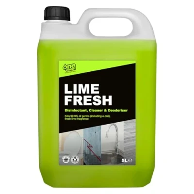 Image of One Chem Professional Lime Fresh Disinfectant and Cleaner, 5 Litres, Kills 99.9% of germs, Fragrance