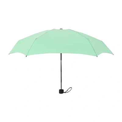 Image of Umbrella Strong Windproof Umbrellas for Women Men Automatic Compact Folding Travel Wind Proof with Block Coating and Portable Ergonomic Handle (Green, One Size)