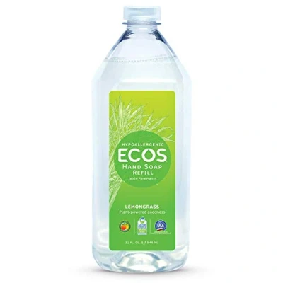 Image of Earth Friendly Products Hand Soap Refill, Lemongrass, 32 Ounce