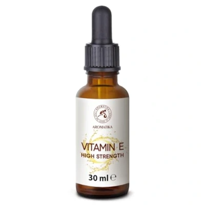 Image of High Strength Pure Vitamin E 30 ml Drops Natural Cosmetic Base for Skin Care Face Hair Nails Lips Beauty
