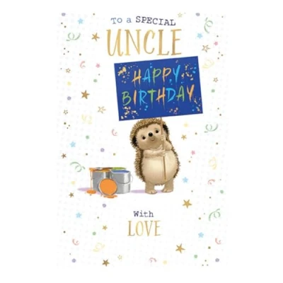 Image of Words &#039;n&#039; Wishes Traditional Uncle Birthday Card, Card for Uncle, Multi Coloured 21.7 x 14.4 cms