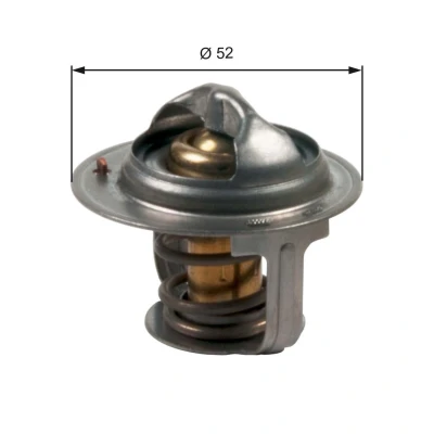Image of 1767066D00, 1767066D01, 1767066M00 Engine thermostat GATES TH47188G1 88C with gaskets/seals without housing SUZUKI: Grand Vitara 2 SUV