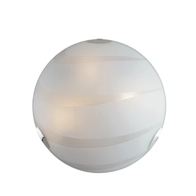 Image of 4 Light Flush Ceiling Glass White 50cm