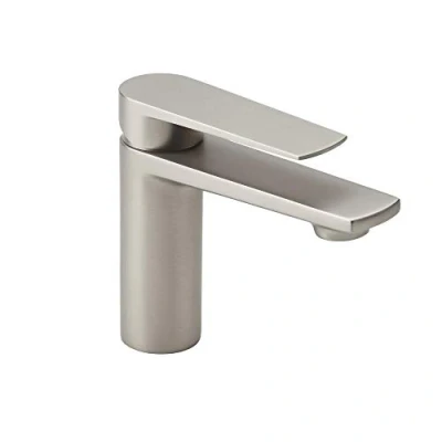 Image of Milano Hunston Modern Mono Bathroom Basin Mixer Tap Lever Handle Brushed Nickel