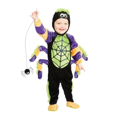 Image of (PKT) (PDBSP06) Child Boys Little Spooky Spider Costume (12 18m)