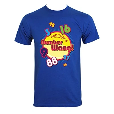 Image of Grindstore and That&#039;s Numberwang! Men&#039;s Blue T Shirt
