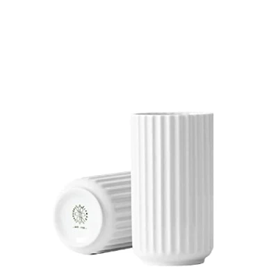 Image of Lyngby Porcelæn Vase Height 12.5 cm Design Classic Timeless White