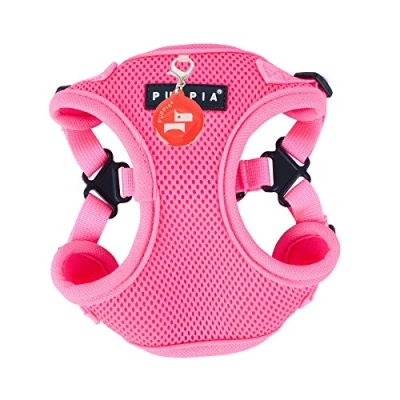 Image of Puppia Neon Soft Harness C, Large, Pink