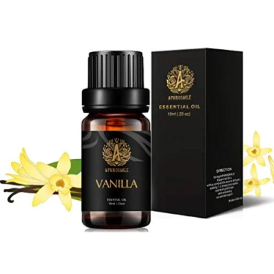 Image of Aromatherapy Vanilla Essential Oil for Diffuser, Pure Humidifier, 10ml Home, 0.33oz 100% Massage