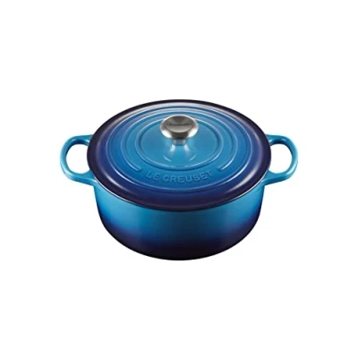 Image of Le Creuset Casserole Signature Azure ø 26 cm / 5.3 Liter