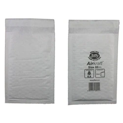 Image of Jiffy AirKraft Size 00 Bubble Lined Mailer White (Pack of 200)