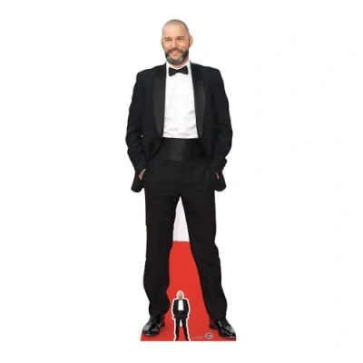 Image of STAR CUTOUTS CS753 Lifesize Cardboard Cutout Fred Sirieix Maitre De First Dates Standee Stand Up 180cm Tall, Multicolour