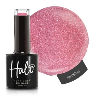 Image of Halo Gel Polish 8ml Seashell. UV/LED Nail Polish, Long Lasting &amp; Easy To Apply. Soak Off Art Colours For Manicure Pedicure. Professional Home Use.